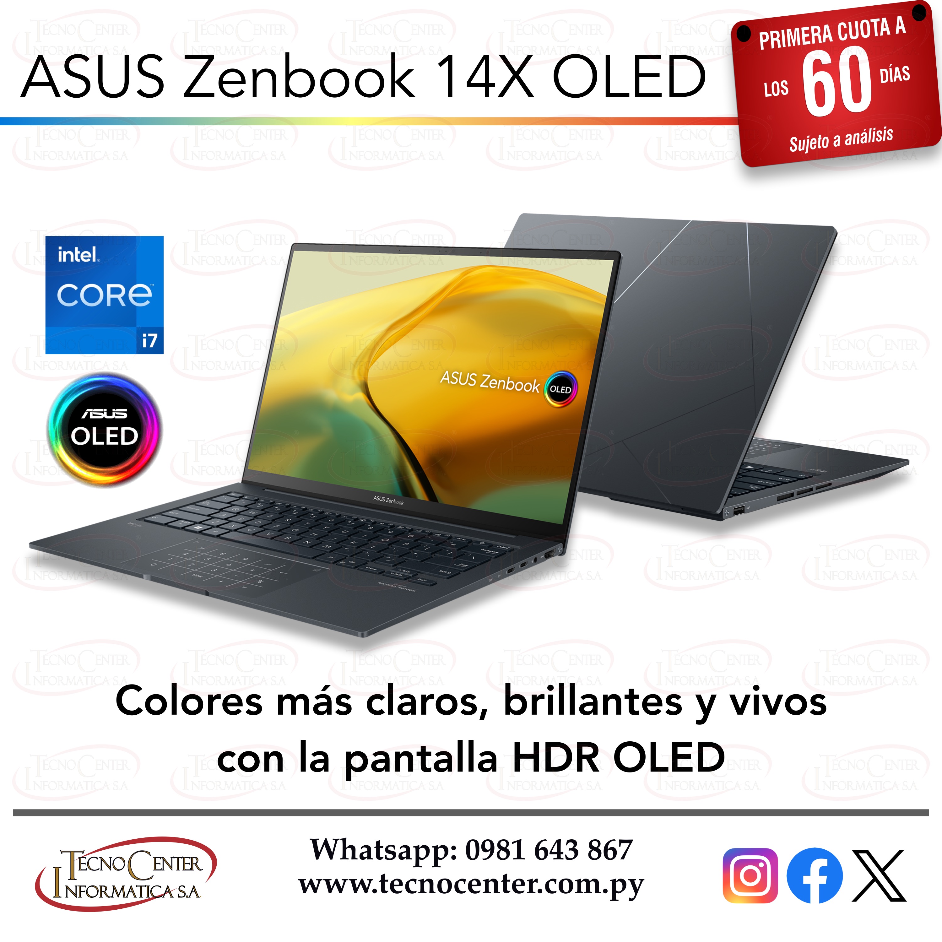 Notebook ASUS Zenbook 14X OLED i7